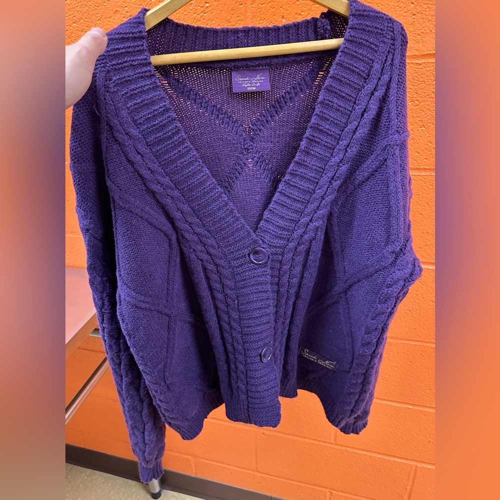Women’s Taylor Swift Speak Now (Taylor’s Version) Purple Cardigan Size XS/SM